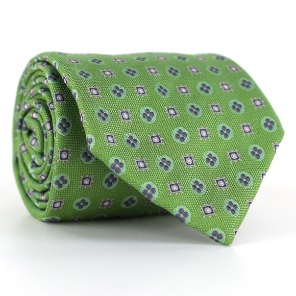 Massimo Bizzocchi Other - Massimo Bizzocchi Silk Neck Tie by Kiton Geometric